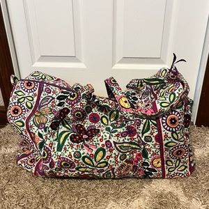 Vera Bradley duffle bag in floral pattern